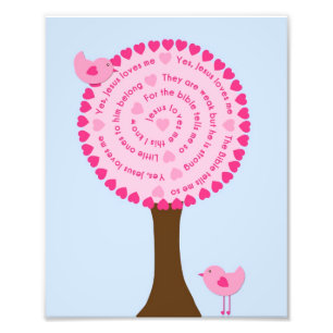 Jesus Loves Me Nursery Art Photo Print