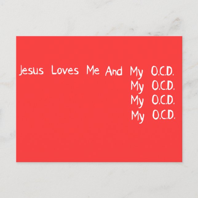 Jesus Loves Me Postcard (Front)