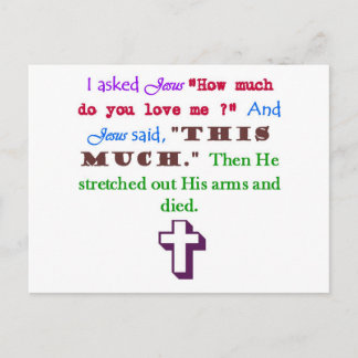 Jesus Loves Me Postcard