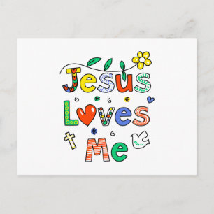Jesus Loves Me Postcard
