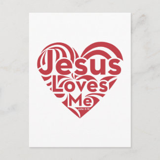 Jesus Loves Me Postcard