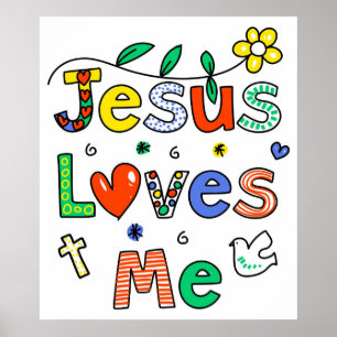 Jesus Loves Me Poster