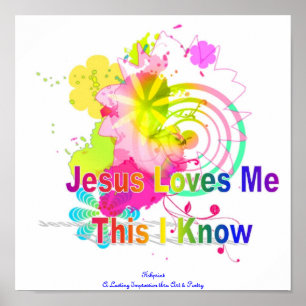 Jesus Loves Me Poster
