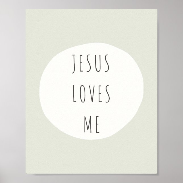 Jesus loves me. Poster & Prints (Front)