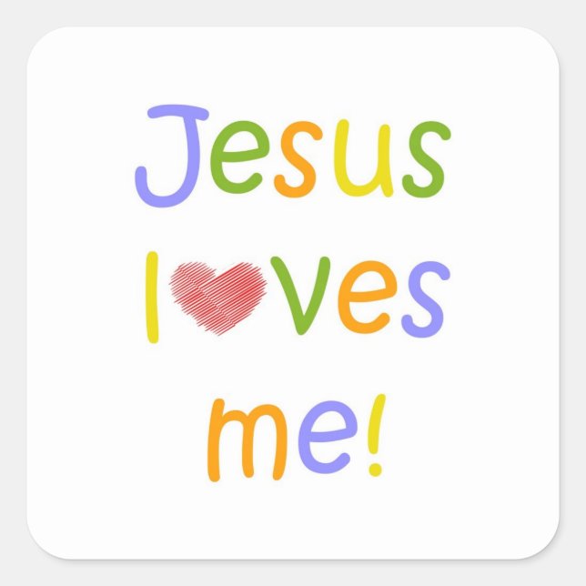 Jesus Loves Me Sticker (Front)