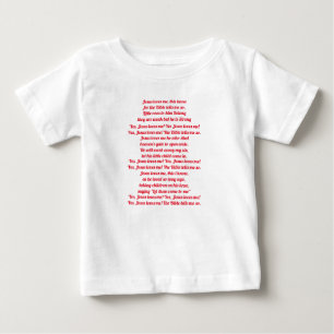 Jesus loves me T shirt for babys