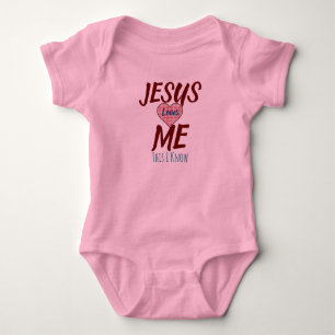 Jesus Loves Me This I Know Baby Bodysuit