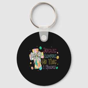 Jesus Loves Me This I Know Easter Christian Bible  Key Ring