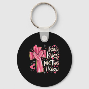 Jesus Loves Me This I Know God Religious Christian Key Ring