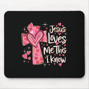 Jesus Loves Me This I Know God Religious Christian Mouse Mat