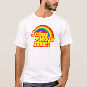 Jesus Loves Me (with Rainbow) T-Shirt