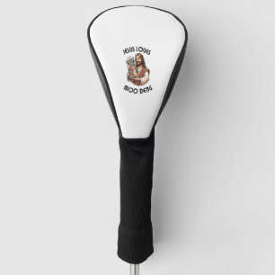 Jesus Loves Moo Deng T-Shirt_3 Golf Head Cover