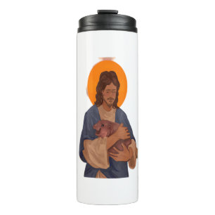 Jesus Loves Moo Deng T-Shirt Thermal Tumbler