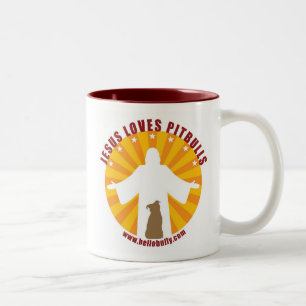 Jesus Loves Pitbulls Mug