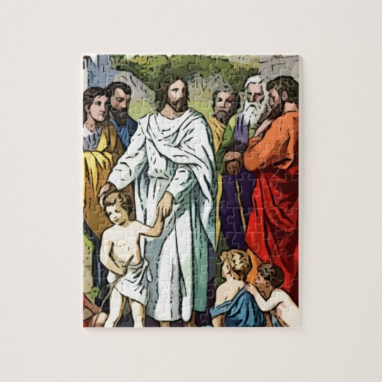 Jesus Loves The Little Children Jigsaw Puzzle | Zazzle.co.uk