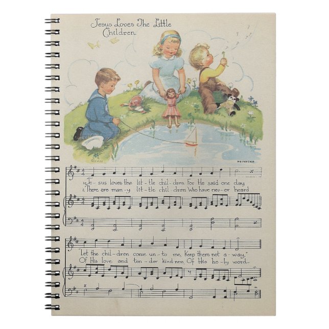 Jesus Loves The Little Children Notebook (Front)
