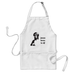 Jesus Loves To DJ Standard Apron