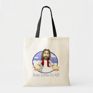 Jesus Loves Us All Tote Bag