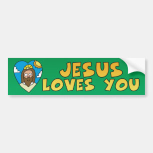 Jesus Loves You Bumper Sticker