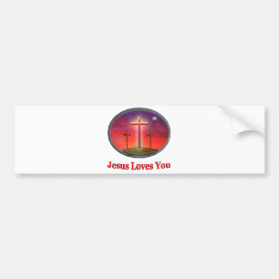 jesus loves you bumper sticker