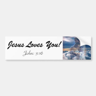 Jesus Loves You Bumper Sticker