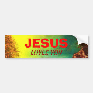 JESUS LOVES YOU Bumper Sticker