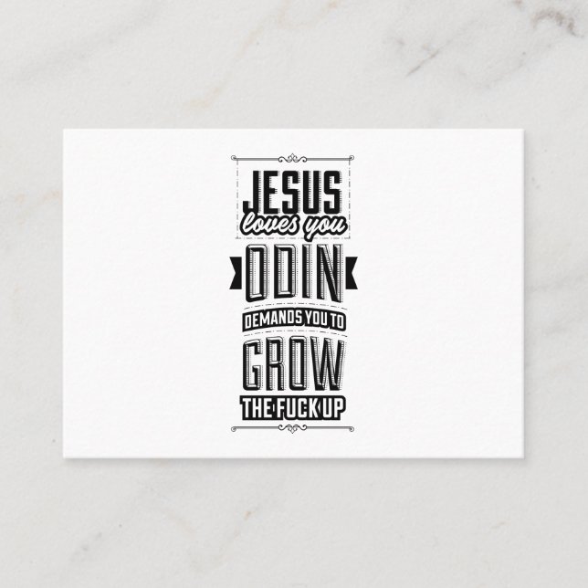 Jesus loves you business card (Front)