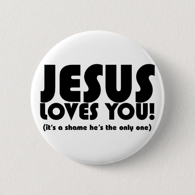 Jesus Loves You button (Front)