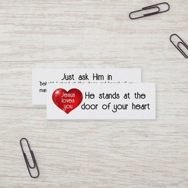 Jesus loves you Card (Front/Back In Situ)