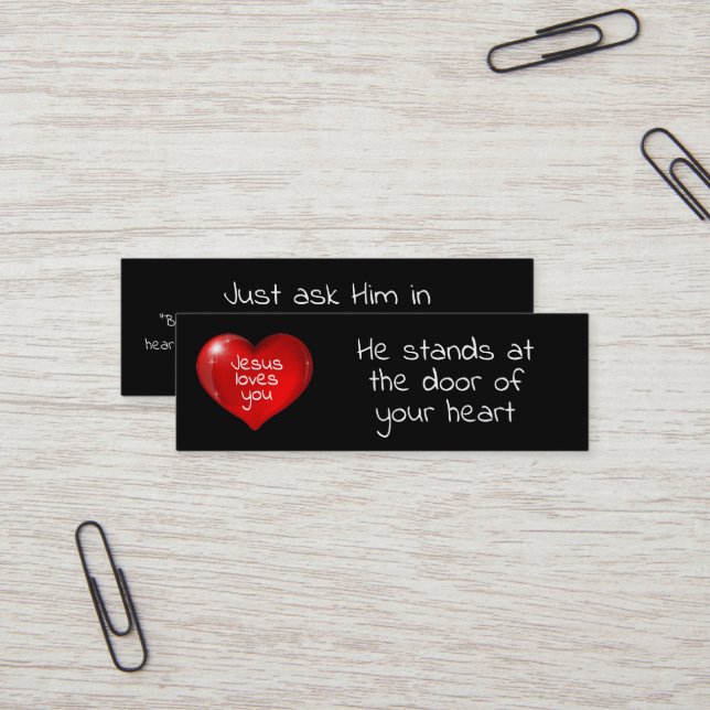 Jesus loves you Card (Front/Back In Situ)