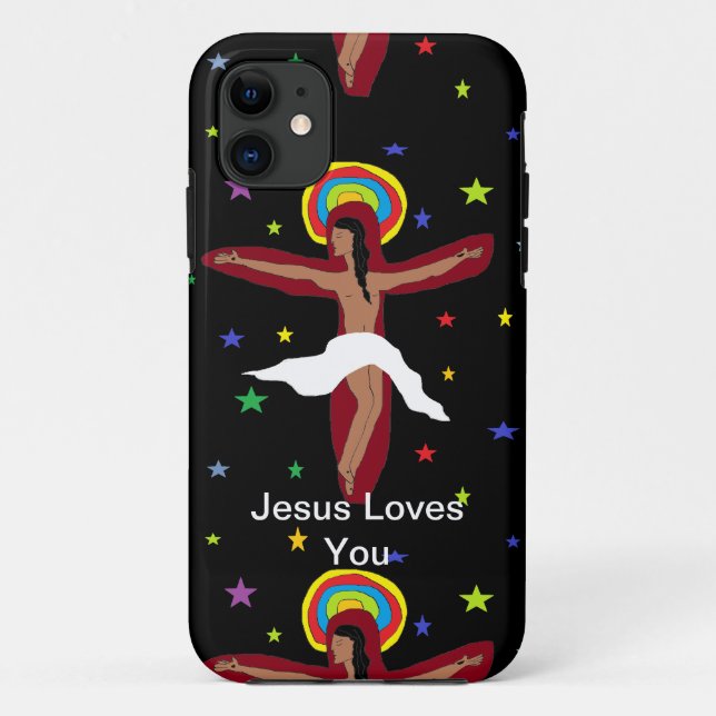 Jesus Loves You Case-Mate iPhone Case (Back)