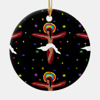 Jesus Loves You Ceramic Tree Decoration