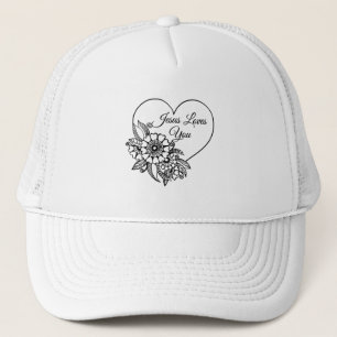 Jesus Loves You Christian Bible Quote Trucker Hat