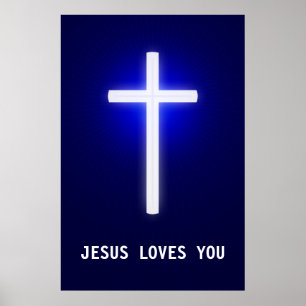 JESUS LOVES YOU - Christian Poster