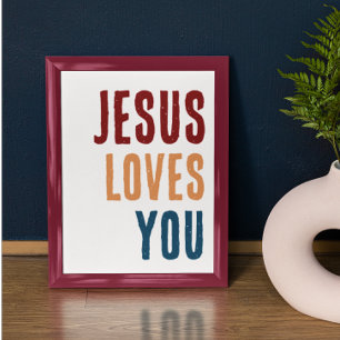 Jesus loves you Christian wall art