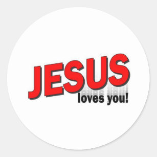 Jesus Loves You Stickers & Labels | Zazzle UK