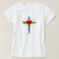 Jesus Loves You Cloudy Blue Cross Sunshine Heart