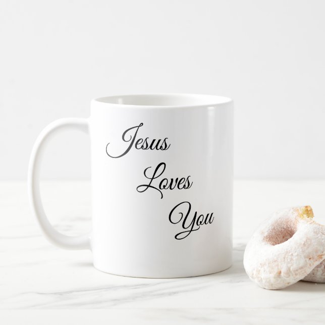 Jesus Loves You Coffee Mug (With Donut)