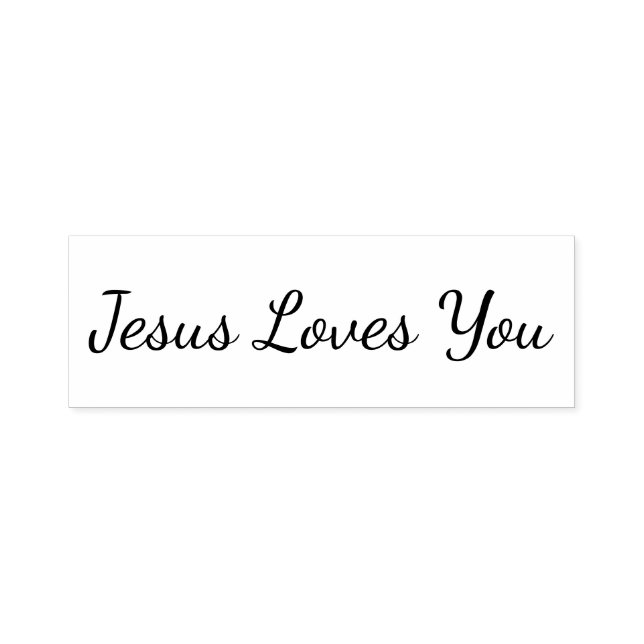 Jesus Loves You Craft Scrapbook Bible Stamp (Design)