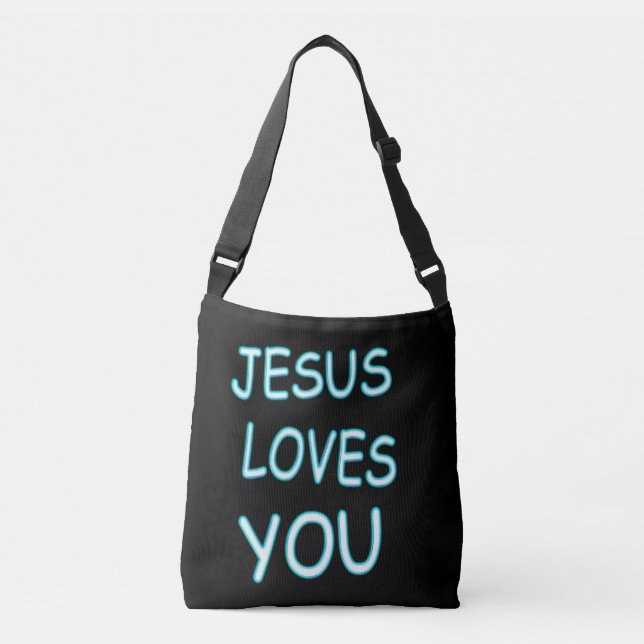 Jesus Loves You Crossbody Bag (Front)