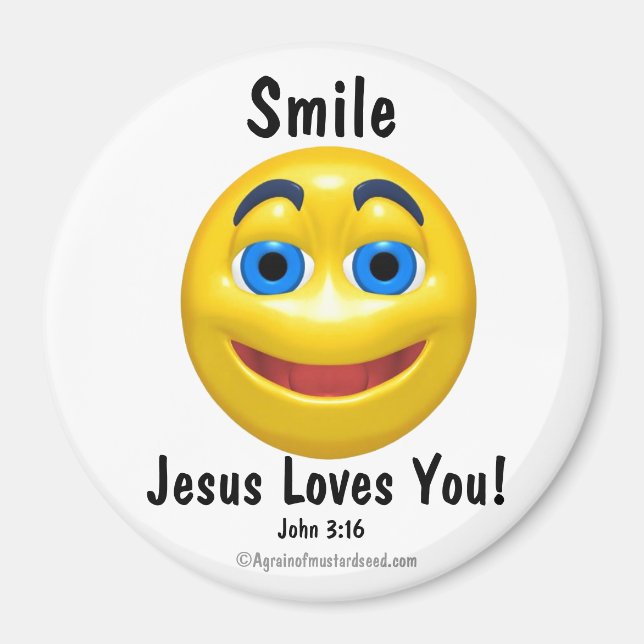 Jesus Loves You Customise it Magnet (Front)