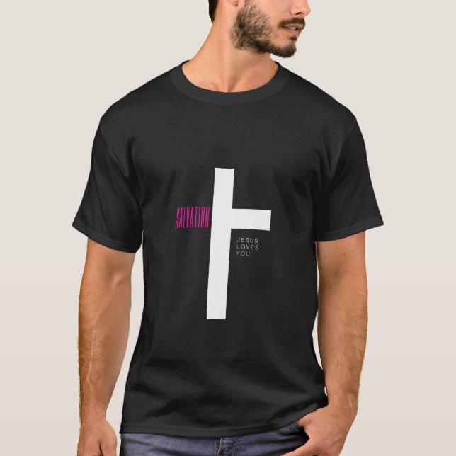 Jesus Loves You" Faith-Inspired T-Shirt – Spread L (Front)