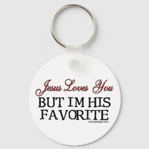 Jesus Loves You Favourite Key Ring