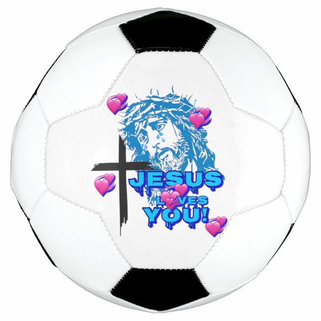 JESUS LOVES YOU  FOOTBALL (Front)
