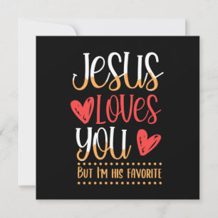 Jesus Loves You God Religion Church Catholic Gift Invitation