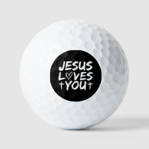 Jesus Loves You I Jesus Golf Balls