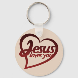 Jesus Loves you Key Ring