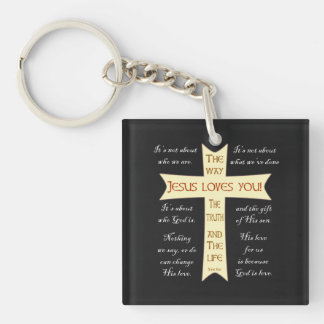 Jesus Loves You Key Ring