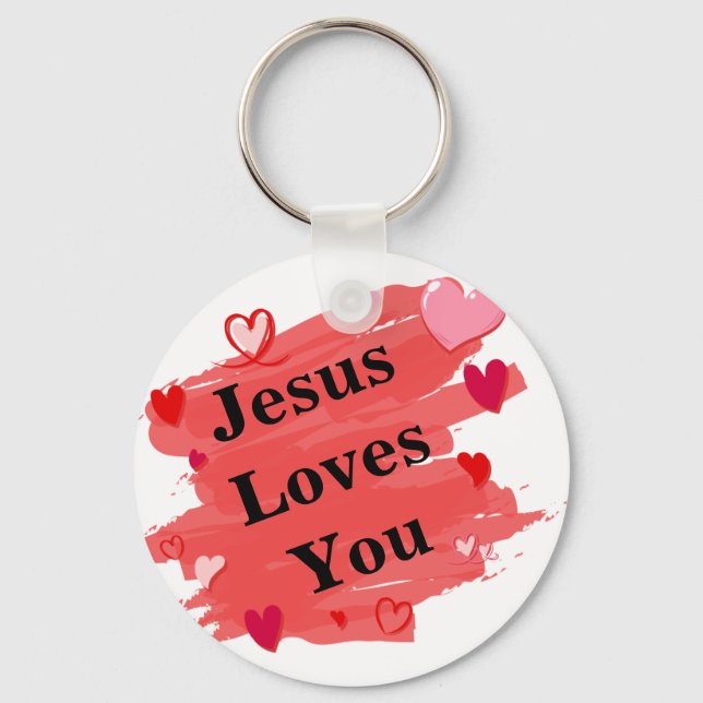 Jesus Loves You Key Ring (Front)