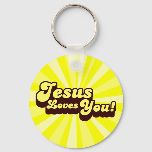 Jesus Loves You Keychain (Front)